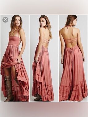 Incredibly Rare Free People Extratropical Gauzy Maxi Dress